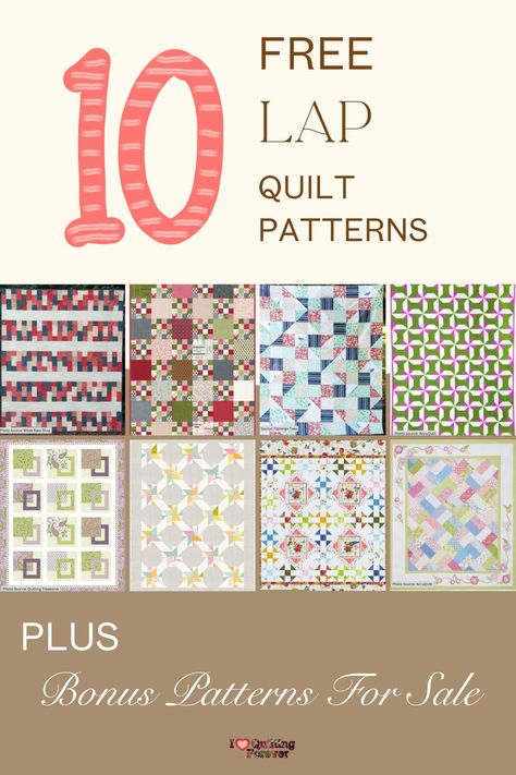 Top 10 Free Lap Quilt Patterns ( 8 Bonus Patterns For Sale) Free Walk About Quilt Pattern, Lap Quilts For Beginners Free Patterns, Beginner Lap Quilt Patterns Free, Lap Quilt With Pockets Free Pattern, Lap Quilt Patterns Free Easy, Throw Quilt Pattern Free, Free Quilt Pattern Downloads, Moda Quilt Patterns Free, Free Quilt Patterns Printables Simple