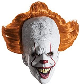 Amazon.com: pennywise mask Penny Wise Clown, Pennywise Mask, Pennywise Halloween Costume, Es Pennywise, Creepy Halloween Makeup, Pennywise The Clown, Halloween Costume Mask, Trick Or Treat Studios, Clown Mask