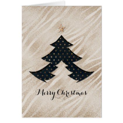 Modern Black and Gold Christmas Tree Card - holidays diy custom design cyo holiday family Black And Gold Christmas Tree, Black And Gold Christmas, Kids Christmas Tree, Holiday Card Diy, Christmas Trees For Kids, Christmas Tree Card, Xmas Art, Santa Cards, Christmas Tree Cards