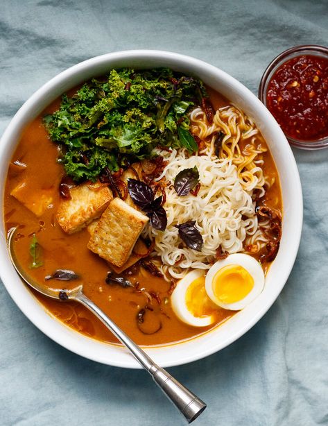 Sweet Potato Ramen, Tofu For Ramen, Tofu Sweet Potato Recipes, Potato Ramen, White Miso Paste, Sweet Potato Dinner, Vegetarian Ramen, Just One Cookbook, Tofu Soup