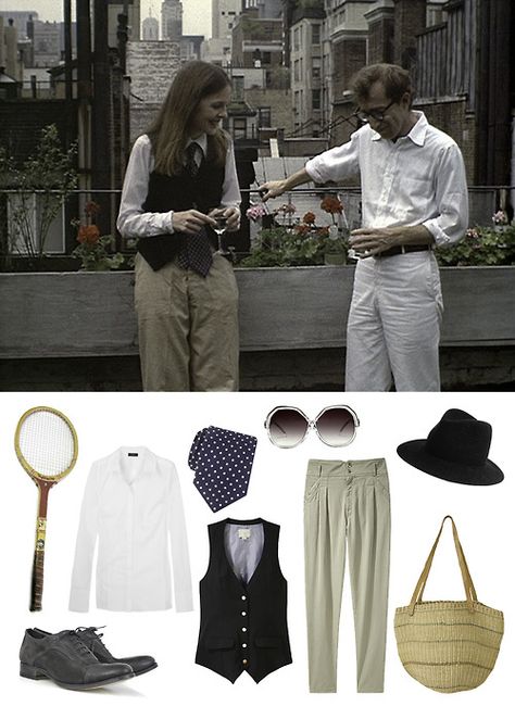 Annie Hall Diana Keaton, Annie Hall Style, Cos Fashion, Annie Hall, Fashion Notes, Diane Keaton, Woody Allen, Play Dress, Halloween Ideas