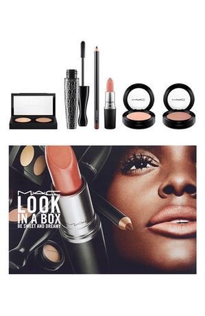 MAC Look in a Box Be Sweet & Dreamy Collection (Nordstrom Exclusive) ($113 Value) Neutral Pink, Bubble Bars, Matte Eyeshadow, Powder Blush, Mac Makeup, Makeup Gift, Perfume Gift, Gold Shimmer, Warm Brown