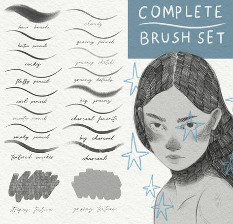 Complete Brush Set Packs for Procreate, Procreate Sketch Brushes, Procreate Brushes Texture, Procreate Pencil Brushes, Stamps Brushes Procreate Sketch Brushes, Procreate Brushes Download, Free Procreate Brushes, Pencil Texture, Paint Software, Best Procreate Brushes, Skin Paint, Free Procreate, Illustrator Brushes