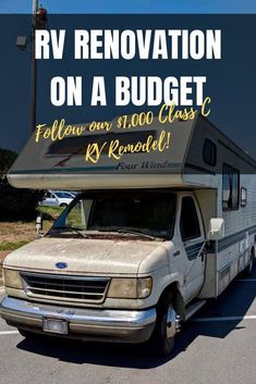 Vintage Motorhome Remodel, Motorhome Renovation Ideas, Class C Rv Renovation, Class C Remodel Rv Interior, Class C Motorhome Makeover, C Class Rv Remodel, Class C Camper Remodel, Class C Rv Decorating Ideas, Class C Rv Remodel Before And After