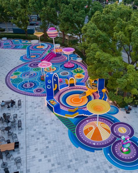 Desny Land, Playgrounds Architecture, Floor Graphics, Amusement Rides, Pavilion Architecture, Public Space Design, Children Park, Playground Design, Landscape Architecture Design