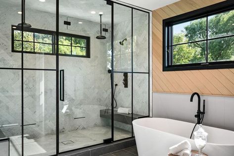 Best Home Steam Room Ideas – Forbes Advisor Steam Room Ideas, Steam Room Design, Home Steam Room, Steam Room Shower, Steam Shower Enclosure, Barn Interior, Steam Shower, Bathroom Redesign, Soaker Tub