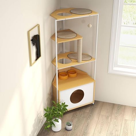 Cat Cabinet, Cat Feeding Station, Feeding Station, Cat Condo, Cat Scratching Post, Cat Tower, Space Cat, Cat Room, Scratching Post