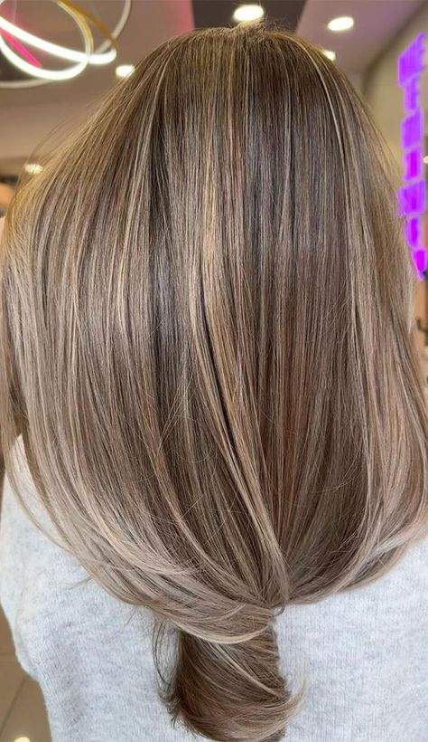 hair color, balayage, balayage hair color, balayage hair color ideas, hair color ideas, brunette hair color, blonde balayage, brown balayage, summer hair color, hair color trends Blonde Hair Trends Summer 2024, Mostly Blonde Hair With Brown, Brown Balayage On Blonde Hair, Balayage Hair Brunette With Blonde Straight, Brown Sugar Brunette Balayage, Hair Colour Ideas Brown, Bronde Balayage Straight Hair, Dark Blonde Hair Balayage, Balayage Hair Straight