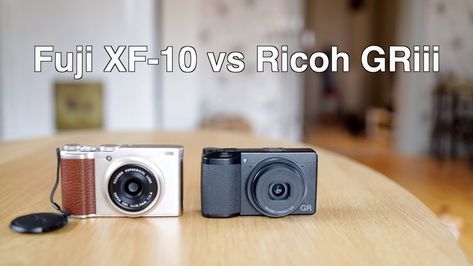 Fujifilm XF-10 vs Ricoh GRiii - Is the price justified?   Since Mattias Burling started shooting with the Fuji XF-10 he gets asked almost daily to compare it to the Ricoh GRIII. Given that they are from two completely different tiers among compact cameras Mattias decided to make a quick matchup in this video so he doesnt have to keep talking about the Ricoh in the actual review of the XF-10.  In my mind they are from two completely different tiers. The XF-10 is not a successor to the X70 which i Fujifilm Pro 400h, Fujifilm Xe4, Fuji X-pro3, X100v Fujifilm, Fujifilm X-t30 Photography, Keep Talking, Compact Camera, Camera Gear, Fujifilm Instax Mini