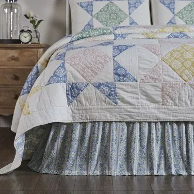 BLUE COTTAGE FALL | Shop Sales Events Antique Farmhouse Country Chic Bedding, Country Cottage Bedroom, Farmhouse Bed, Vhc Brands, Chic Bedding, Classic Quilts, Mossy Green, Farmhouse Bedding, Cottage Bedroom