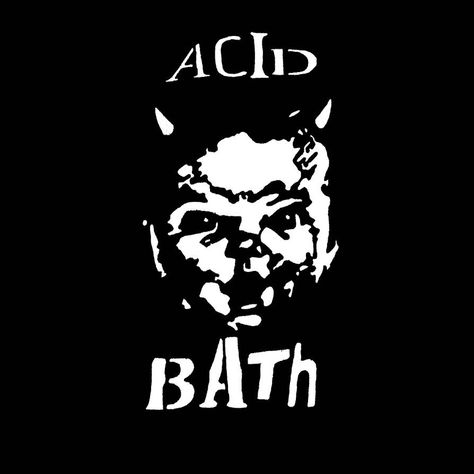 Acid Bath Logo, Acid Bath Band, Diy Band Shirt, Punk Stencil, Dax Riggs, Punk Bands Logos, Acid Bath, Cool Stencils, Band Jacket