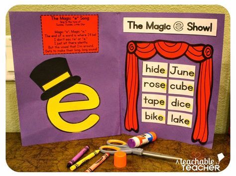 Teaching CVCE with Magic E | reading comprehension | reading activities | learning silent e | teaching silent e | cvce words | reading activities kindergarten | reading first grade | reading second grade activities for struggling readers Reading Activities Kindergarten, Reading Second Grade, Word Reading Activities, Second Grade Activities, Reading First Grade, Cvce Activities, Teaching Reading Fluency, Magic E Words, Digraphs Activities