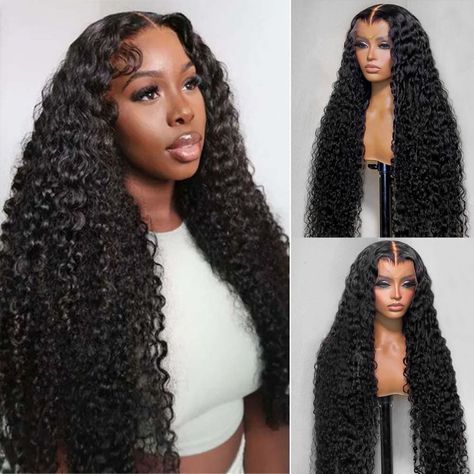 PRICES MAY VARY. Human Hair Lace Front Wigs Material:104% Brazilian Virgin Human Hair Lace Front Wigs, Cut From Young Girl,Softer, Shiny, Without Any Chemical Processing, Healthier.No Tangle,No Shedding Lace Front Wigs Density&Length:180% Density Deep Curly Lace Front Wigs Human Hair,Fuller and Glossy, You Can Choose From 20-30 Inches,104% True Length. Lace Frontal Wigs Style & Color: Natural Deep Wave Human Hair Wigs For Women,Natural Shape, Natural Black Wigs for Women Human Hair.Can Be Dyed, Deep Wave Human Hair Wig, Loose Deep Wave Wig Black Women, Deep Wave Lace Front Wigs, Curly Wigs For Black Women, Black Wigs, Hair Wigs For Women, Lace Front Wigs Human Hair, Curly Human Hair Wig, Curly Lace Front Wigs