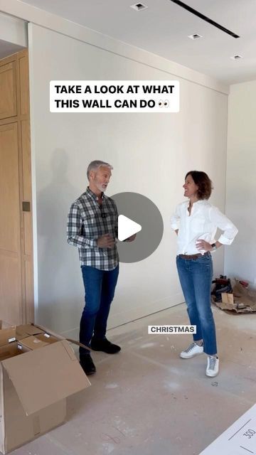 Erin Stetzer on Instagram: "Watch and see what this wall can do 🪄 We love this and the amazing Ken Newberry @newberryarchitecture ✨  Listen to Ken’s purpose for all this 🎄  Architect: @newberryarchitecture  Builder: @stetzerbuilders Designer: @melpoet8  Want to talk with Erin about YOUR project? For homeowners and builders, whether you are looking for input on a current project or thinking about building or remodeling a home, Erin and her team are here to help you through the entire process! Head to https://www.stetzerbuilders.com to book a virtual consult with Erin today ✨💻🙌  ______ #stetzerbuilders  #homebuilder #custombuilder #customhomes #customhomebuilder #construction #dreamhome #homeinspo #homedesign #builder #homesweethome #newhome #newconstruction #housegoals #buildersofinstag Erin Stetzer Homes, Adding Character To Your Home, Modern European Home, House Painting Tips, Ranch Ideas, Awesome Gadgets, Building Remodeling, Home Building Tips, Architecture Design Concept