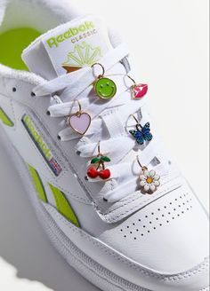 DIY shoe charm ideas | Pinterest Charm Ideas, Custom Sneakers Diy, Shoes Fashion Photography, Diy Shoe, Pretty Jewelry Necklaces, Diy Clothes Design, Bead Charms Diy, Boot Jewelry, Mini Charm