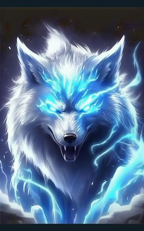 Wolf Art Fantasy, Cute Wolf Drawings, Wolf Colors, Wolf Artwork, Mythical Creatures Fantasy, Fantasy Wolf, Spirit Animal Art, Wolf Spirit Animal, Wolf Wallpaper