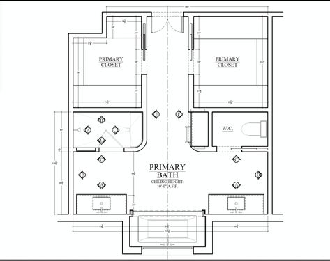 The Exciting Plans for Our Primary Bathroom Design Bathroom With Closet Layout, Master Bath Layout Floor Plans, Closet In Bathroom, Decor Master Bath, Primary Bathroom Design, Master Bath Layout, Shower Ceiling, Bathroom Layout Ideas, Luxury Master Bathrooms