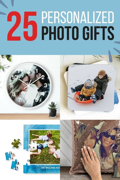 The Best Personalized Gifts, Picture Personalized Gifts, Family Personalized Gifts, Personalized Photo Gift Ideas, Customized Gifts For Husband, Gifts With Old Photos, Gift Ideas Using Photos, Christmas Photo Gift Ideas, Best Photo Gifts