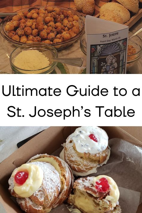 St. Joseph Table | St. Joseph Table Food | St. Joseph Table Decorations | St. Joseph Table Recipes | St. Joseph Feast Day Table | St. Joseph Day Table | St. Joseph Catholic | St. Joseph Feast Day | St. Joseph Altar | St. Joseph Altar Ideas | St. Joseph altar breads | St. Joseph altar recipes | St. Joseph home altar | St. Joseph feast day altar | St. Joseph day altar | St. Joseph feast day food | St. Joseph feast day March 19 St Joseph Day Recipes, St Joseph Pastry Recipe, St Joseph's Day, St Joseph Altar Ideas, St Joseph Feast Day Food, St Joseph's Day Food, St Joseph Bread Recipe, St Joseph Table Food, St Joseph Pastry