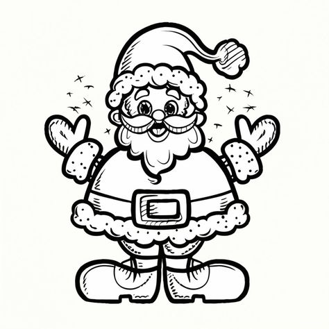 Christmas Coloring Sheets For Kids, Coloring Page Christmas, Santa Coloring, Santa Coloring Pages, Christmas Coloring Sheets, Coloring Sheets For Kids, Jolly Santa, Christmas Coloring, Seasonal Celebration