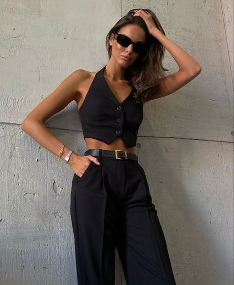 Outfit Sastrero, Looks Party, Looks Street Style, Looks Chic, Mode Inspiration, Looks Style, Outfits Casuales, Black Outfit, Look Fashion