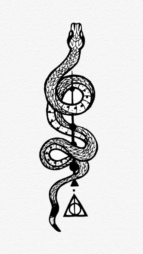 Harry potter tattoo Slitheryn Tattoo Ideas, Voldemort Snake Tattoo, Snake Harry Potter Tattoo, Slytherin Tattoo Design, Nagini Tattoo Harry Potter, Subtle Slytherin Tattoo, Slytherin Aesthetic Drawing, Back Tattoo Harry Potter, Harry Potter Tattoos Draco Malfoy