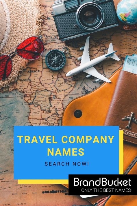 This curated and catchy list of travel company name ideas will give you the inspiration you need to get started with your own travel company. Here you’ll find 50+ catchy brand name ideas for your new business. Check out the name ideas now! travel company logo, travel company branding, travel company logo design, travel company names ideas, travel company names, unique travel company names, names for travel company, tour and travel company name, travel agent company names Travel Company Names, Travel Company Logo, Logo Design Travel, Company Names Ideas, Catchy Business Name Ideas, Brand Name Ideas, Company Name Ideas, Travel Affiliate Programs, Logo Travel