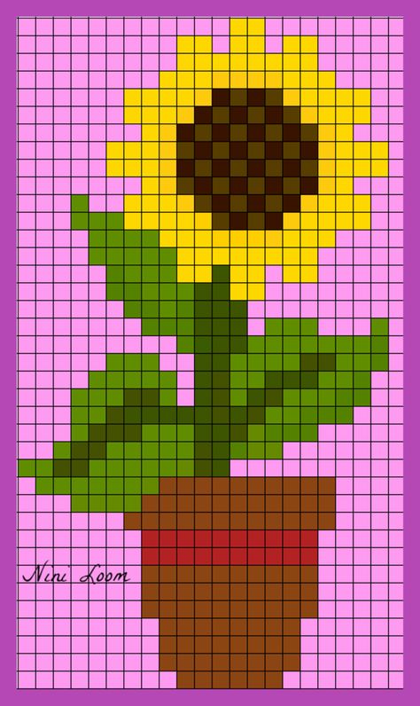 Pixel Art Fleur, Cross Stitch Sunflower, Tiny Cross Stitch, Pixel Crochet, Pola Kristik, Cross Stitch Bookmarks, Cross Stitch Heart, Pixel Pattern, Cross Stitch Cards