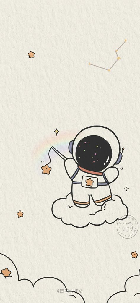 Aesthetic Planets Drawing, Space Aesthetic Drawing Easy, How To Draw Astronaut Easy, Kawaii Space Art, Easy Astronaut Painting, Galaxy Doodle Art, Cartoon Planets Drawing, Cute Space Drawings Easy, Space Cartoon Drawing