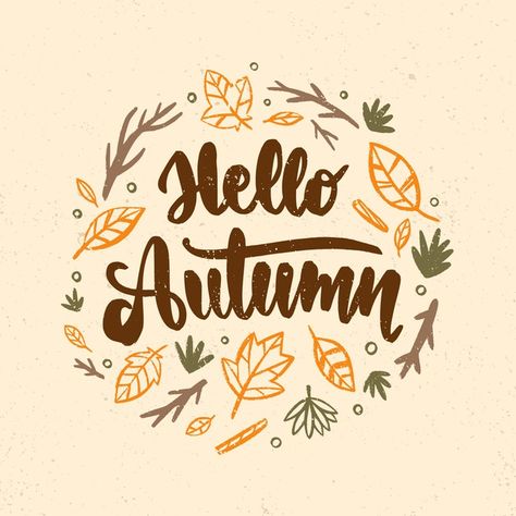 Hello Autumn Illustration, Free Halloween Font, Free Spooky Fonts, Fall Lettering, Autumn Lettering, Fall Typography, 2023 Wallpapers, Doodles Aesthetic, Fall Fonts