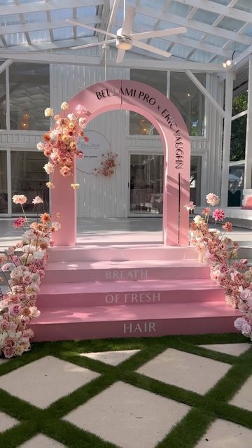 Event Entrance Arch Design, Event Entrance Arch, Launch Event Ideas, Event Entrance, Acrylic Signage, Wood Arch, Event Props, Arch Decoration Wedding, Event Signage