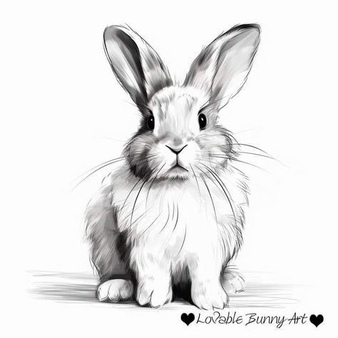 Drawing Bunnies, Animal Design Tattoo, Draw Bunny, Rabbit Sketch, Penguin Sketch, Eagle Painting, Rabbit Drawing, Bunny Tattoos, Pencil Drawings Of Animals