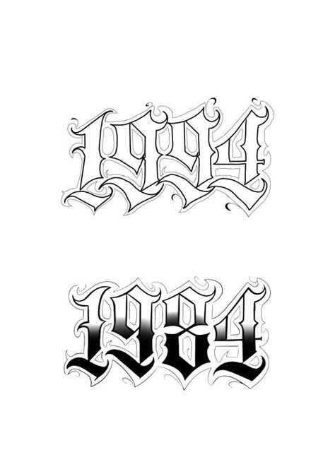 Fonts for tattoos #fontsfortattoos tattoo #tattoo tattoos #tattoos fonts #fonts font #font 8.893 1994 Old English Tattoo, 1994 Tattoo Number Font, 1994 Tattoo Design, 1984 Tattoo Ideas, 1994 Tattoo Ideas, Fancy Numbers Fonts, Tattoos Rib Cage, Tattoos For Men On Chest, Rib Cage Tattoos For Women