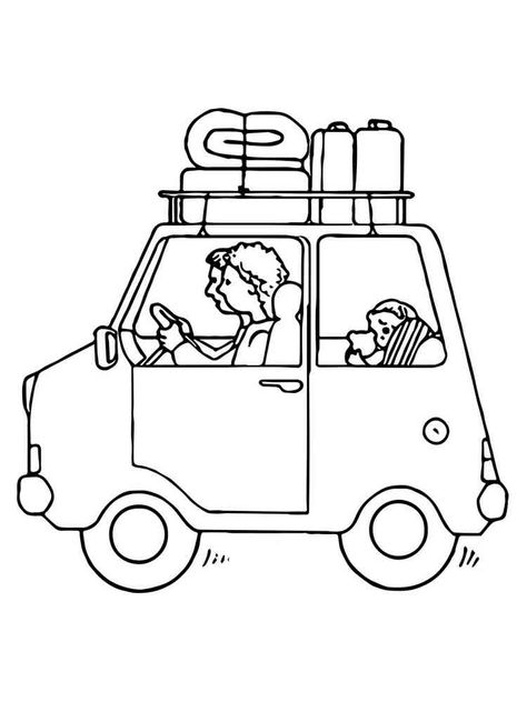 Travel Coloring Pages, Arizona Activities, Colouring Activities, Camping Coloring Pages, Black And White Clipart, Beautiful Coloring Pages, Owl Coloring Pages, Camping Caravan, Art Coloring Pages