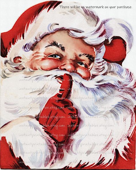 SALE Santa Print Printable Art Christmas Vintage Santa Claus | Etsy Antique Drawing, Images Noêl Vintages, Santa Printable, Christmas Card Images, Santa Paintings, How To Draw Santa, Canvas Wall Art Living Room, Victorian Santa, Wall Decor Christmas