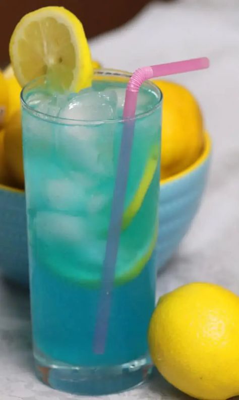 Electric Lemonade Vodka Cocktail | System of a Brown Electric Lemonade Cocktails, Lemonade Cocktails, Electric Lemonade, Lemon Cocktail, Lemonade Cocktail, Vodka Cocktail, Gin Drinks, Refreshing Summer Drinks, Rum Drinks