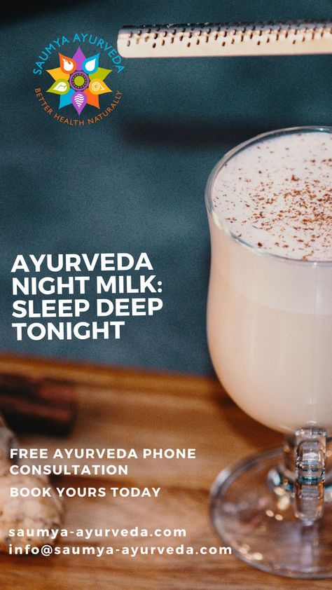 Using Ayurveda digestive herbs (aka spices) to balance Vata and Pitta, this calming night milk is a client favorite. Part of our Ayurvedic evening routine, this improves sleep and provides needed rejuvenation to our strained nervous systems. Ayurveda Dosha Test, Balance Vata, Ayurveda Dosha, Digestive Herbs, Ayurveda Vata, Vata Pitta, Pitta Dosha, Ayurvedic Recipes, Sleep Remedies