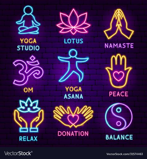 Yoga Website, Yoga Mom, Phone Icons, Sign Board, Phone Icon, Yoga Studio, Anime Artwork, Neon Lighting, Neon Sign