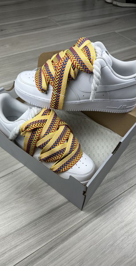 #ropez4u #airforce1 #lanvin #ropeforce #customshoes | TikTok Ig Store, Nike Slippers, Inspi Outfit, Vans Sneakers (men), Lace Ideas, Balance Trainers, Nightclub Aesthetic, Nike Shoes (men), Trendy Boy Outfits