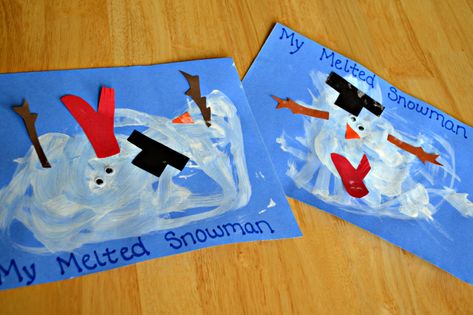 Melted Snowman Painting | DIY for Beginners | KiwiCo Melted Snowman Art, Carol Singers, Snowman Art, Melted Snowman, Winter Classroom, Winter Kindergarten, Winter Preschool, Snowman Painting, Daycare Crafts