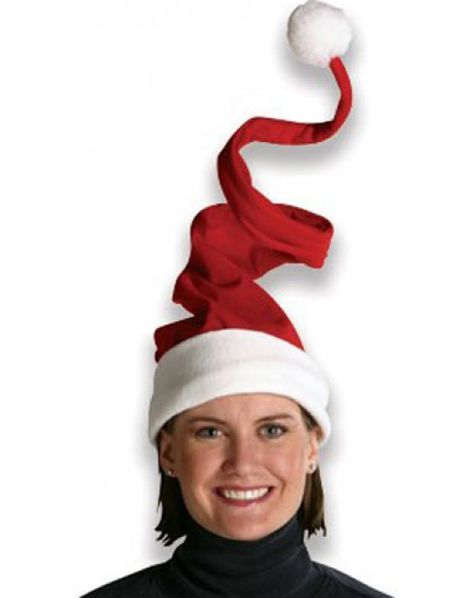 Funny Christmas Hats, Best White Elephant Gifts, Happy Hat, Crazy Hats, Stocking Hat, Funny Hats, Santa Hats, Elf Hat, Ugly Sweater Party