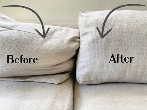 Fixing Saggy Couch Cushions, Fix Sagging Couch Cushions, Sagging Couch Cushions, Diy Couch Cushions, Fix Sagging Couch, Couch Repair, Large Couch Pillows, Sofa Back Cushions, Furniture Reupholstery