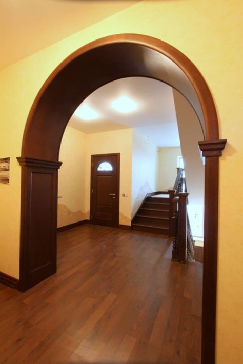 Top 30 Ideas To Decorate With Wooden Arches Your House - Engineering Discoveries Wood Arches, Archways In Homes, Wooden Arches, Arch Designs For Hall, Arched Wall Decor, Arch Designs, Wood Arch, Wooden Arch, Elegant Interior Design