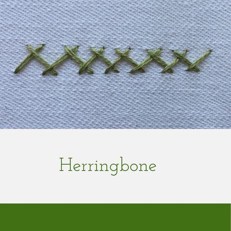 herringbone stitch tutorial for freestyle embroidery projects Hand Sewing Tips, Woven Bracelet Diy, Herringbone Stitch Tutorial, Hand Sewing Crafts, Lamp Craft, Freestyle Embroidery, Pet Craft, Embroidery Designs For Beginners, Hanging Crafts