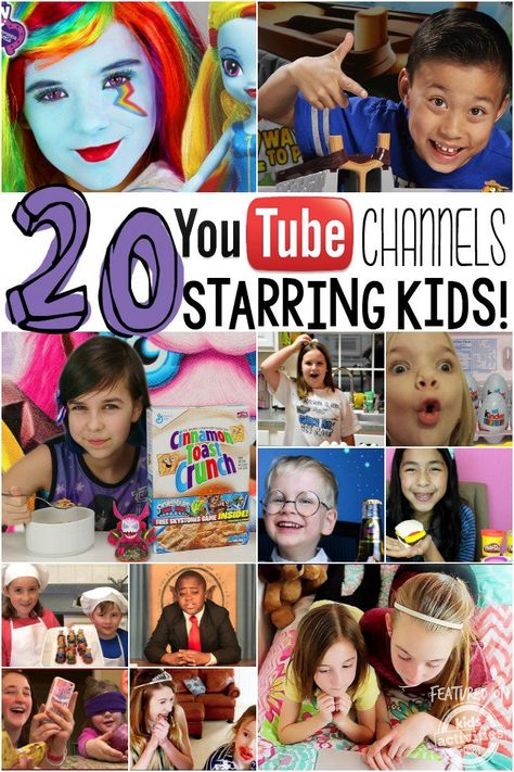 20 YouTube Channels Starring Kids Educational Youtube Channels, Kids Youtube Channel, Channel Ideas, Youtube Channel Ideas, Summer Learning, Kids App, Youtube Kids, Fun Activities For Kids, Educational Technology