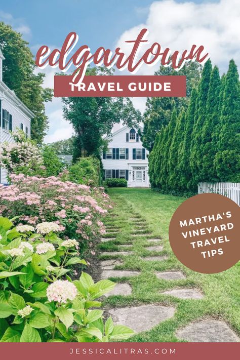 Planning a fall trip to Martha's Vineyard? Check out my Edgartown, Massachusetts travel guide to figure out what to do, where to stay, and where to eat! Massachusetts Travel Guide, Edgartown Marthas Vineyard, Edgartown Massachusetts, Cape Cod Travel, Marthas Vineyard Vacation, Massachusetts Travel, Summer Destinations, Luxury Boutique Hotel, Martha's Vineyard