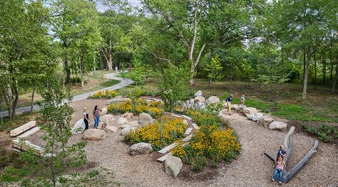 Powerful-Perspective Landscape Plane, Natural Play Spaces, Public Playground, Healing Garden, Park Playground, Natural Playground, Landscape Architecture Design, Community Park, School Garden