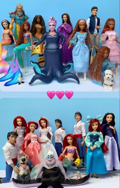 Disney Barbie Dolls, Walt Disney Princesses, Disney Character Art, Disney Theory, Disney The Little Mermaid, Disney Princess Fan Art, Disney Princess Dolls, Arte Van Gogh, Disney Princes