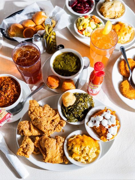 What Is A Plate Lunch? Meat And Three, Hamburger Steak And Gravy, Southern Restaurant, Sweet Potato Souffle, List Of Vegetables, Plate Lunch, Fried Catfish, Hamburger Steak, Green Beans And Tomatoes