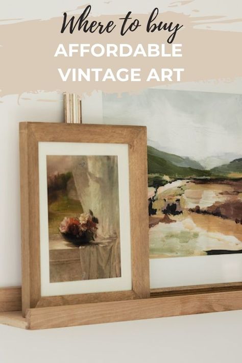 Types Of Frames For Paintings, Inexpensive Wall Art, Photography Jewelry, Best Places To Shop, Gallery Wall Layout, Art Prints Boho, Art At Home, Art Investment, Vintage Style Art